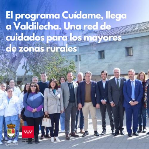 El programa para mayores “Cuídame” de la Comunidad de Madrid se implanta en Valdilecha, una red de cuidados para los mayores de las zonas rurales