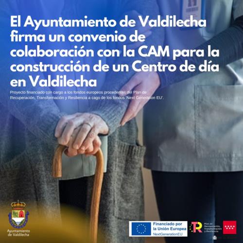 El Ayuntamiento de Valdilecha firma un convenio de colaboración con la Comunidad de Madrid para la construcción de un Centro de día de proximidad en Valdilecha