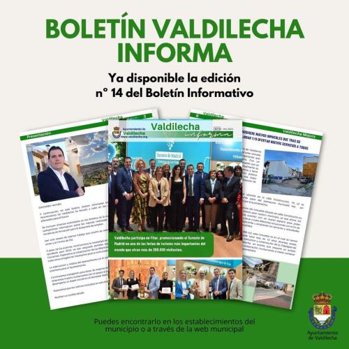 Nueva edición del Boletín Valdilecha Informa nº 14