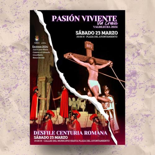 Sábado 23 de marzo - Representación del Vía Crucis de la Pasión Viviente de Valdilecha