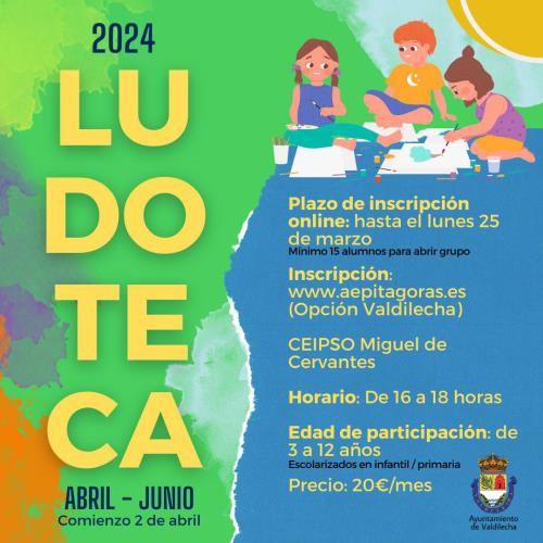 Ludoteca abril, mayo y junio 2024