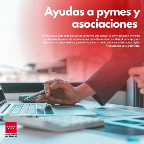 AYUDAS A  PYMES Y ASOCIACIONES  DE LA COMUNIDAD DE MADRID 
