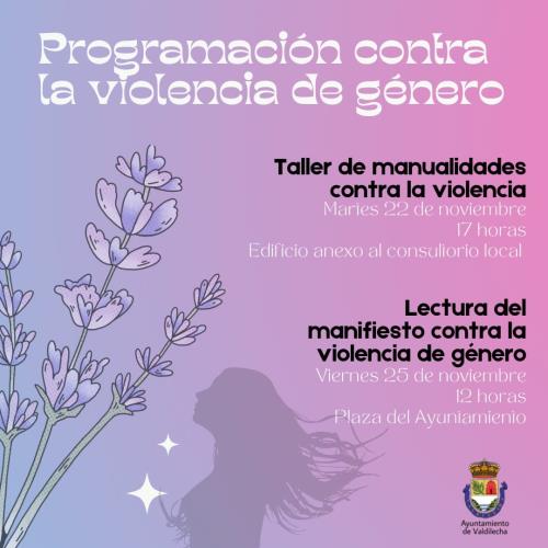 POGRAMACIÓN VIOLENCIA DE GÉNERO EN VALDILECHA 