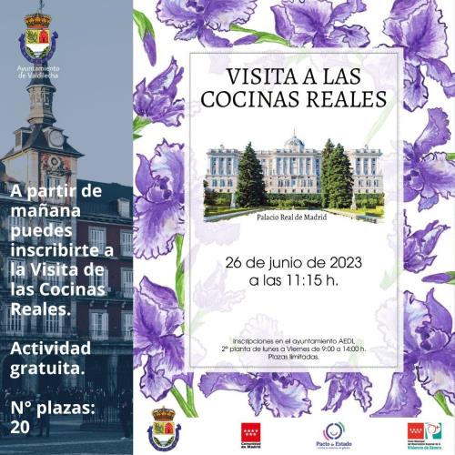  Visita  cultural a las Cocinas Reales del Palacio Real de Madrid 