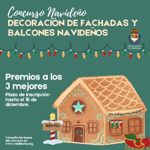 Concurso navideño decoración de balcones, fachadas y ventanas