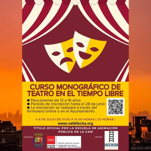 CURSO MONOGRÁFICO DE TEATRO EN EL TIEMPO LIBRE