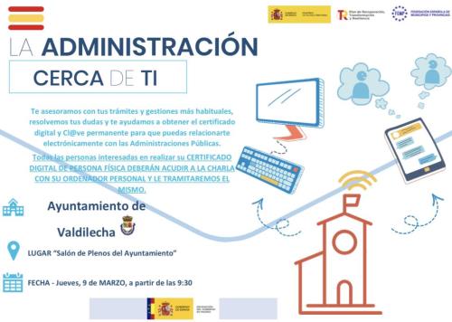 Charla informativa a los ciudadanos: " la administración cerca de tí"