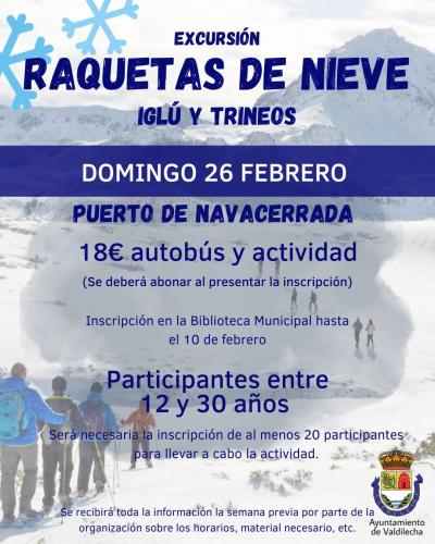 Excursión Raquetas de nieve en el Puerto de Navacerrada