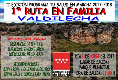 Rutas en Familia, comenzamos el próximo 21 de octubre.