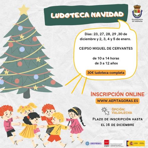 LUDOTECA  DE NAVIDAD EN VALDILECHA 