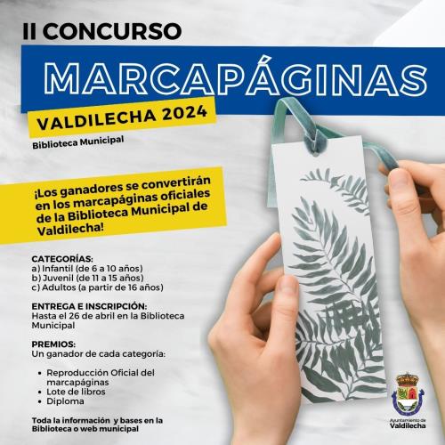 II Concurso de Marcapáginas 2024 - Biblioteca Municipal