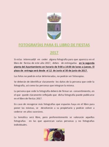 FOTOGRAFIAS PARA EL LIBRO DE FIESTAS 2017